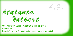 atalanta halpert business card